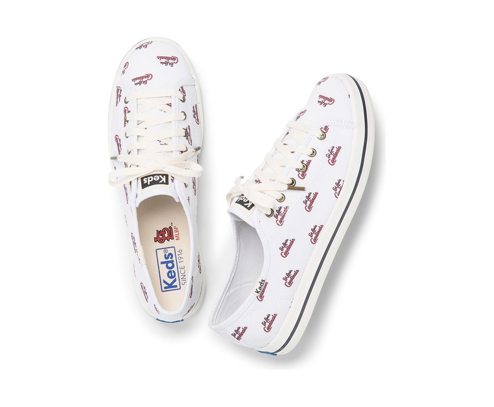 Keds Sneaker Damen Weiß - Kickstart Mlb® - PNF-745603